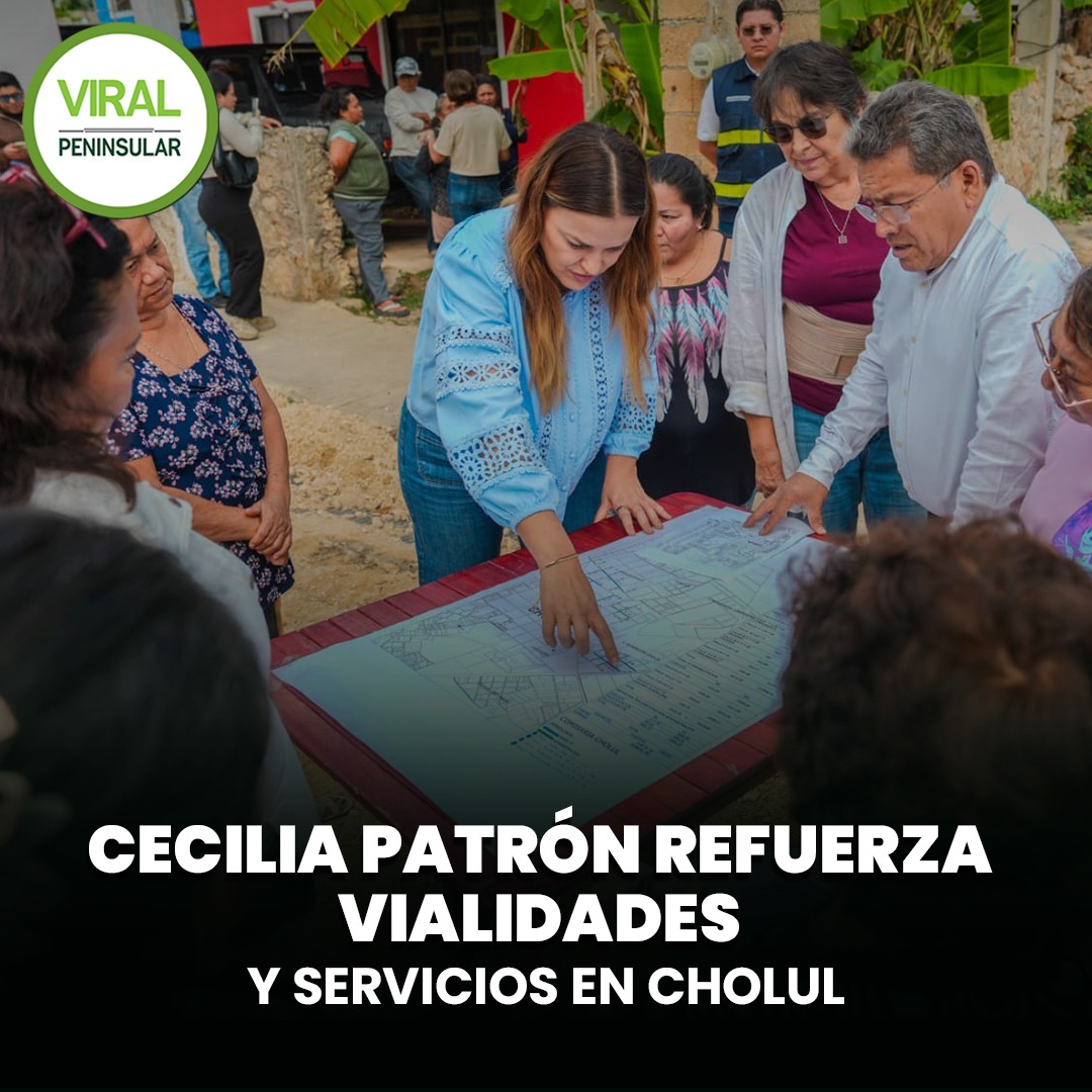 Cecilia Patrón refuerza vialidades y servicios en Cholul