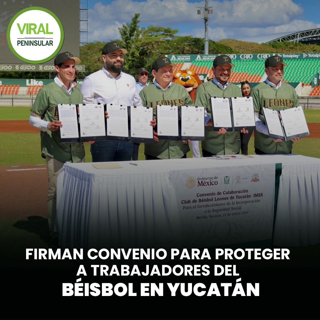 Firman convenio para proteger a trabajadores del béisbol en Yucatán