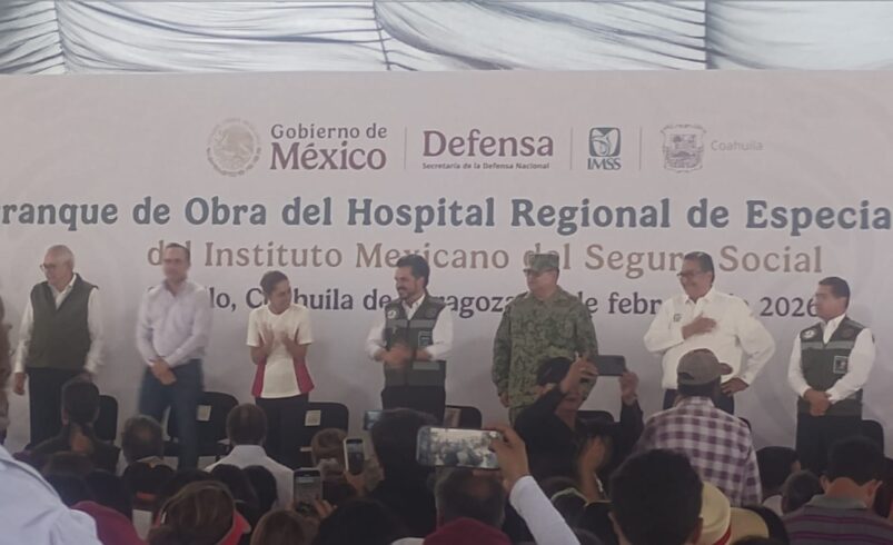 Claudia Sheinbaum arranca obra del Hospital Regional de Especialidades en Saltillo