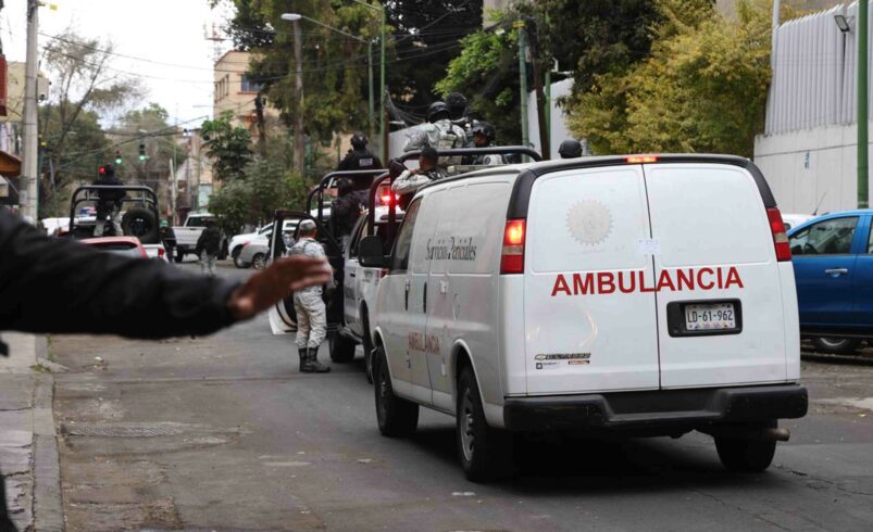 Tras caída de ‘El Mencho’ despliegan operativo por ambulancia forense en CDMX