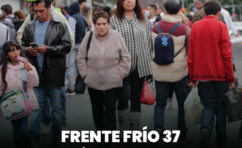 Frente frío 37 traerá lluvias, viento y madrugadas de hasta 8 grados