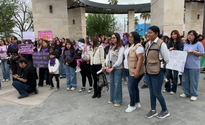 Mujeres protestan en Monclova para exigir justicia y frenar violencia