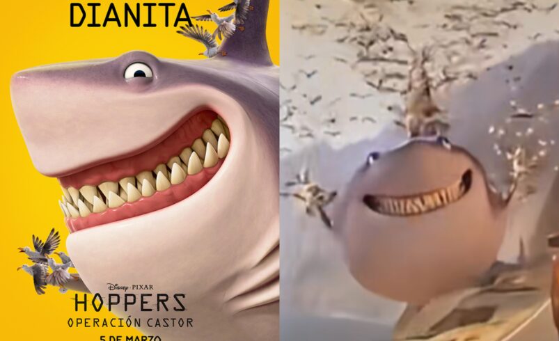 «Dianita»; el tiburón que se roba las risas en la película animada «Hoppers»