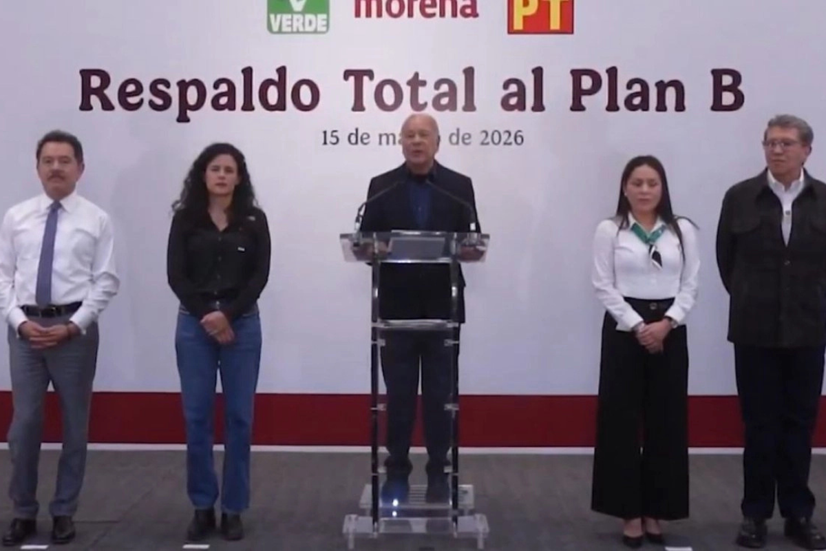 Morena, PT y PVEM acuerdan «respaldo total» a Plan B de Sheinbaum