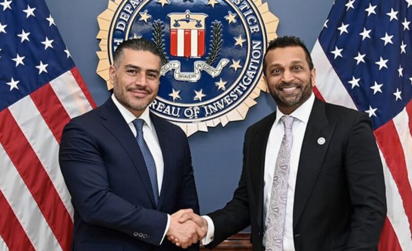 Omar García Harfuch se reúne con el director del FBI en Washington