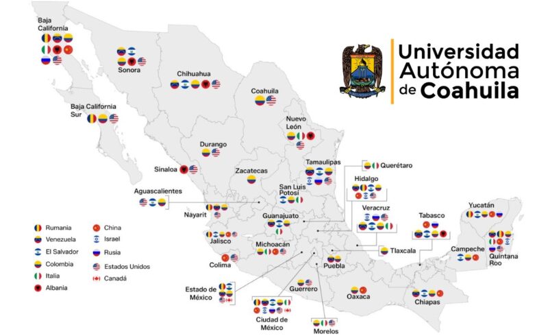 Investigador de la UAdeC crea mapa de organizaciones criminales extranjeras en México