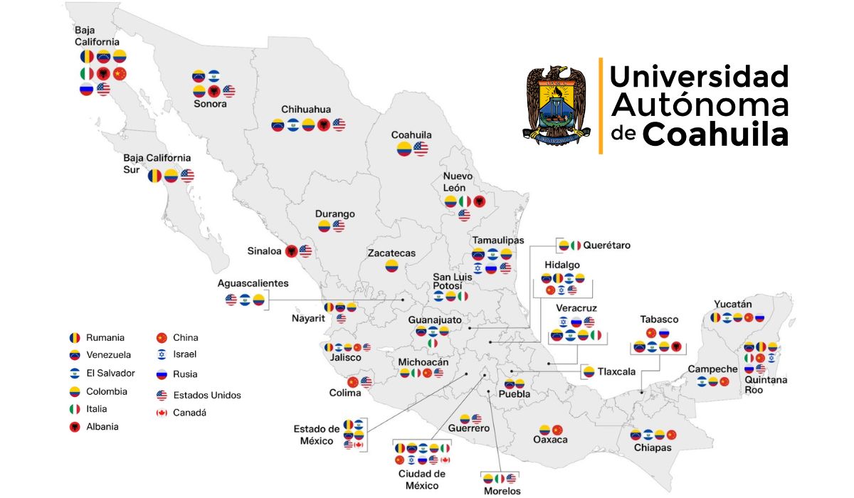 Investigador de la UAdeC crea mapa de organizaciones criminales extranjeras en México