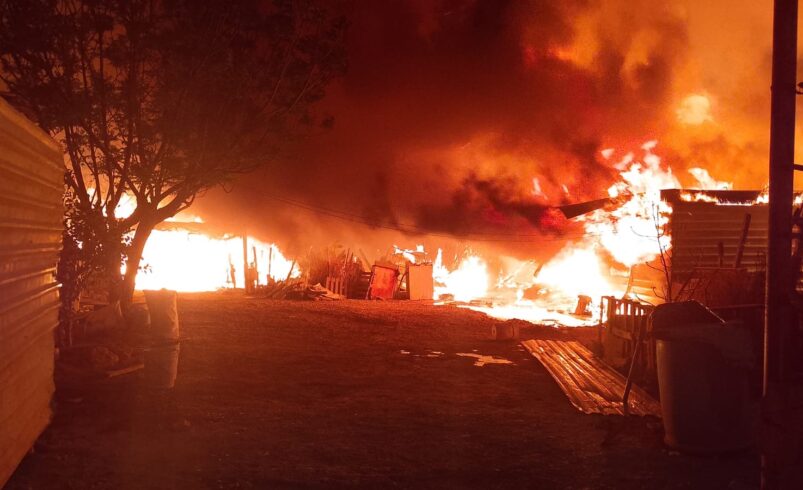Fuerte incendio alertó a habitantes de Ramos Arizpe