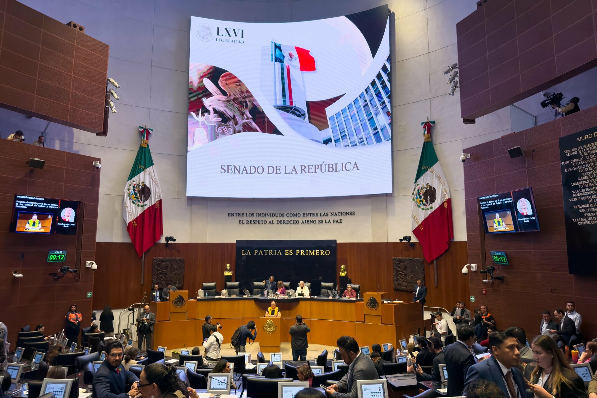 El Senado avala en lo general el Plan B; continúa discusión de las reservas