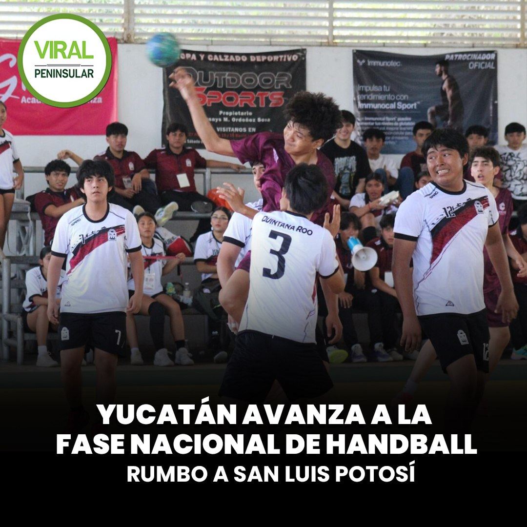 Yucatán avanza a la fase nacional de handball rumbo a San Luis Potosí