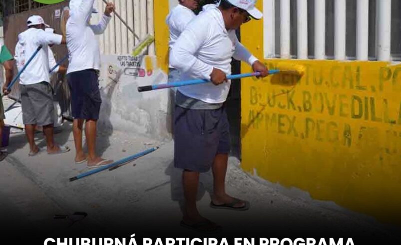 Chuburná participa en programa “Pintemos Juntos” para renovar viviendas