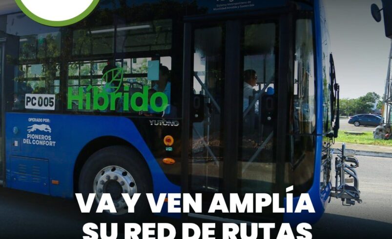 Va y Ven amplía su red de rutas con nueva conexión entre Mérida y Conkal