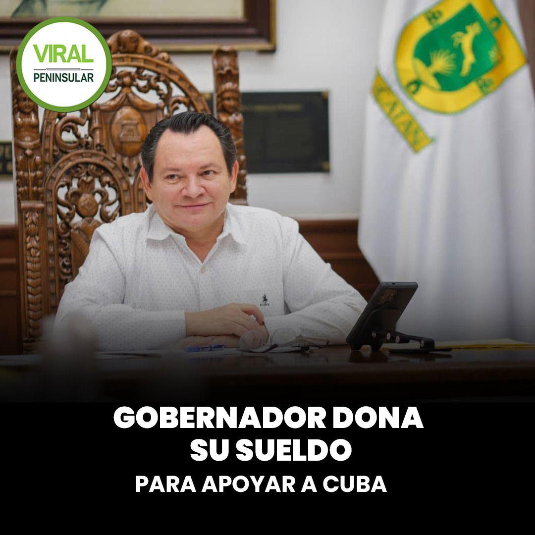 Gobernador dona su sueldo para apoyar a Cuba