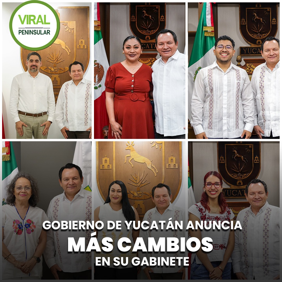 Gobierno de Yucatán anuncia más cambios en su gabinete