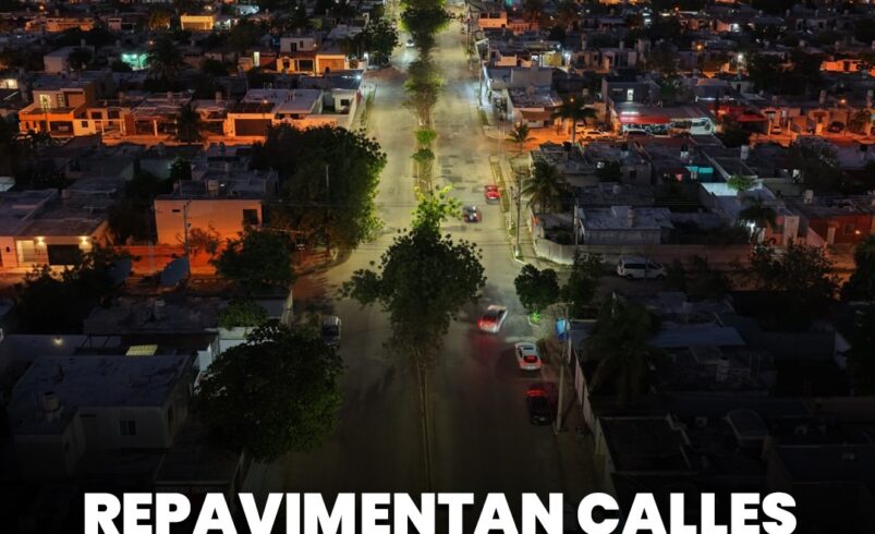 Repavimentan calles y refuerzan alumbrado en Ciudad Caucel
