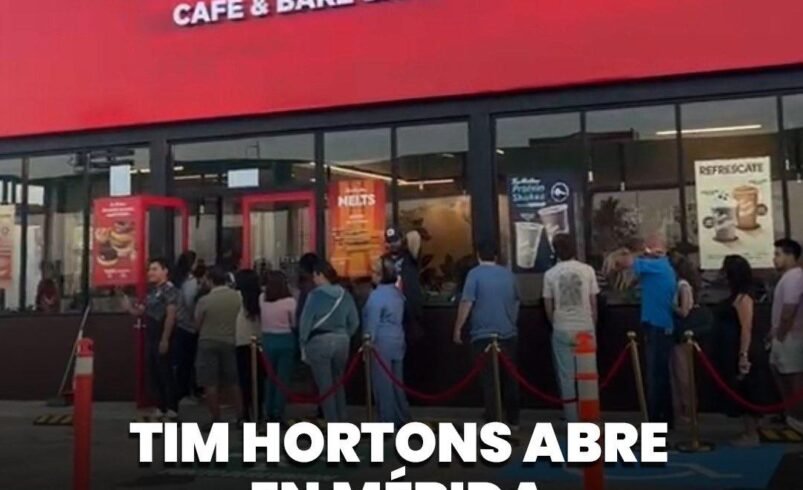 Tim Hortons abre en Mérida y regala desayunos a los primeros clientes