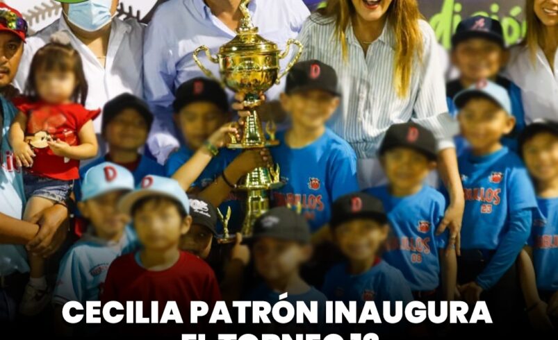 Cecilia Patrón inaugura el Torneo 12 de la Liga Meridana Infantil y Juvenil