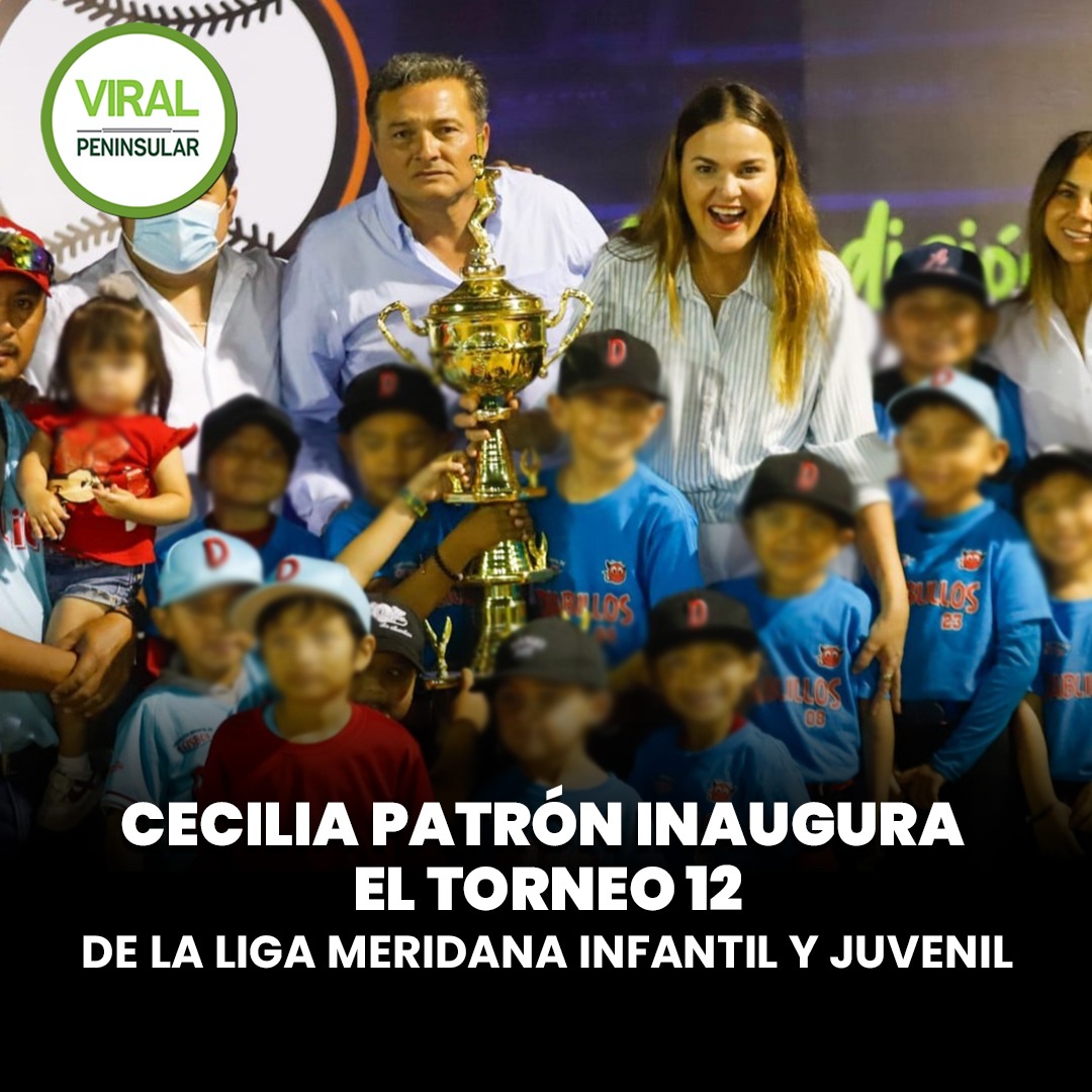 Cecilia Patrón inaugura el Torneo 12 de la Liga Meridana Infantil y Juvenil