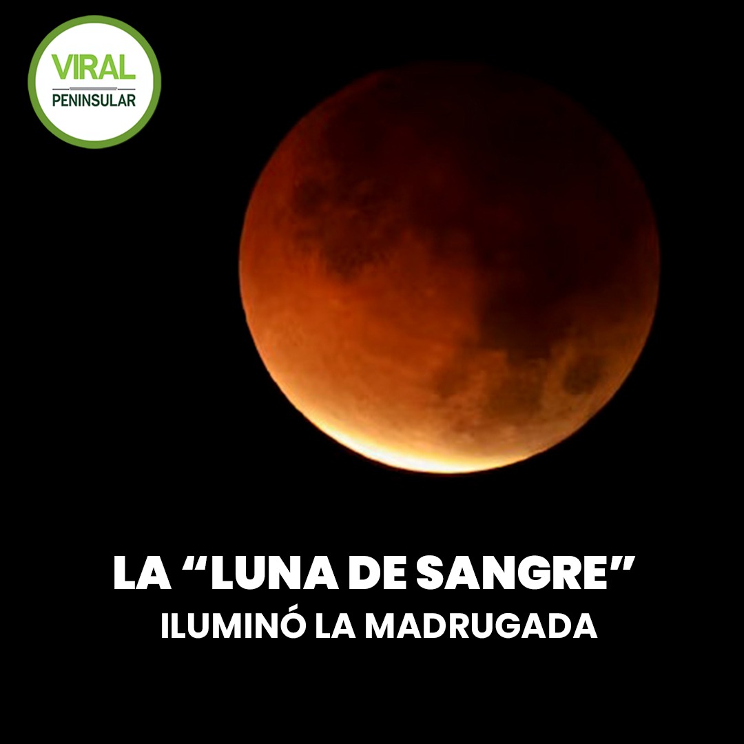 La “Luna de sangre” iluminó la madrugada