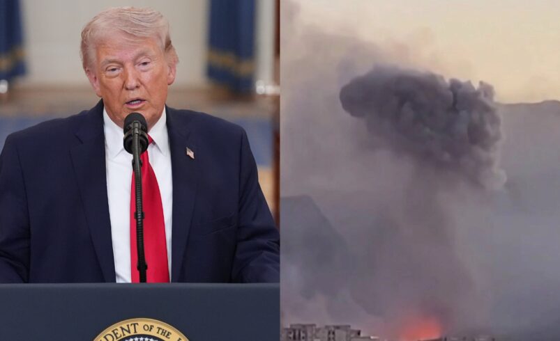 Trump, apoyado por militares estadounidenses, hablará con la prensa sobre Irán este lunes