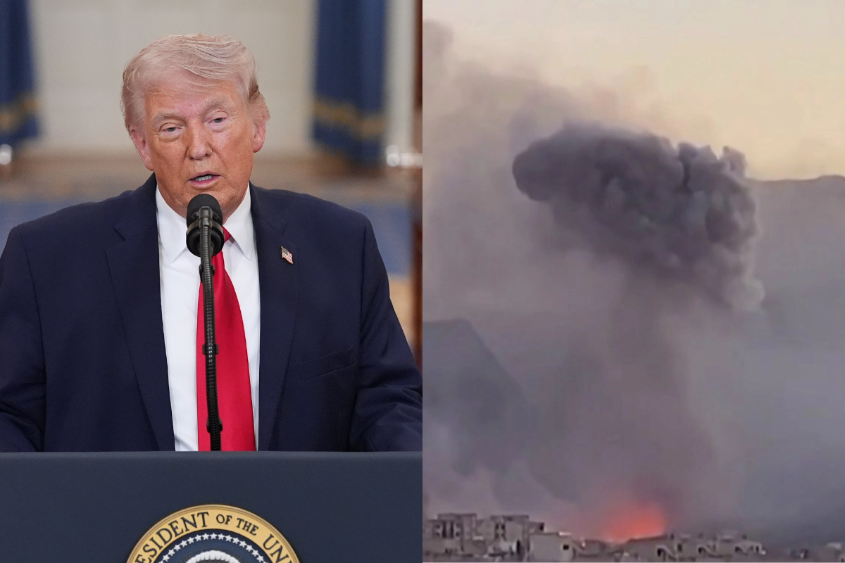 Trump, apoyado por militares estadounidenses, hablará con la prensa sobre Irán este lunes