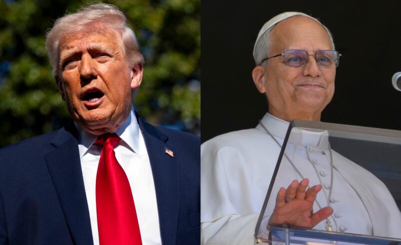 «Débil y terrible en política exterior»; dice Trump al papa León XIV tras postura sobre Irán