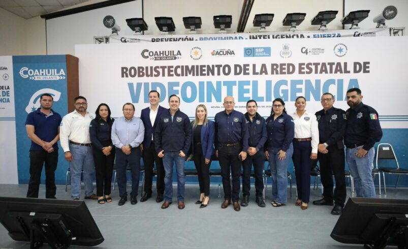 Arrancan programa de videointeligencia con más de mil cámaras para reforzar seguridad en Coahuila