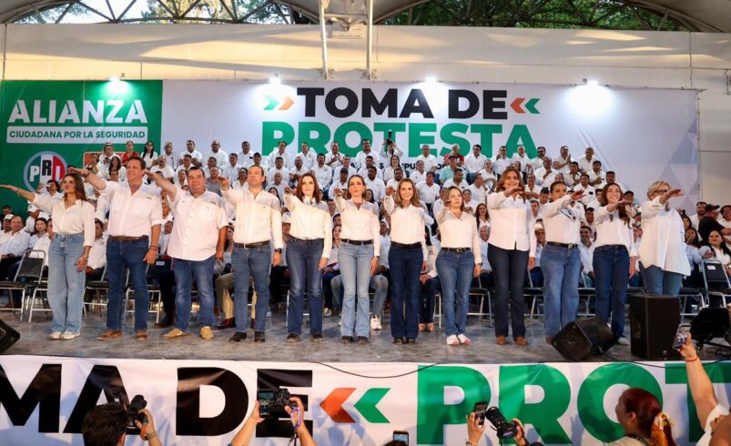 Toman protesta las candidatas y candidatos de la Alianza PRI – UDC