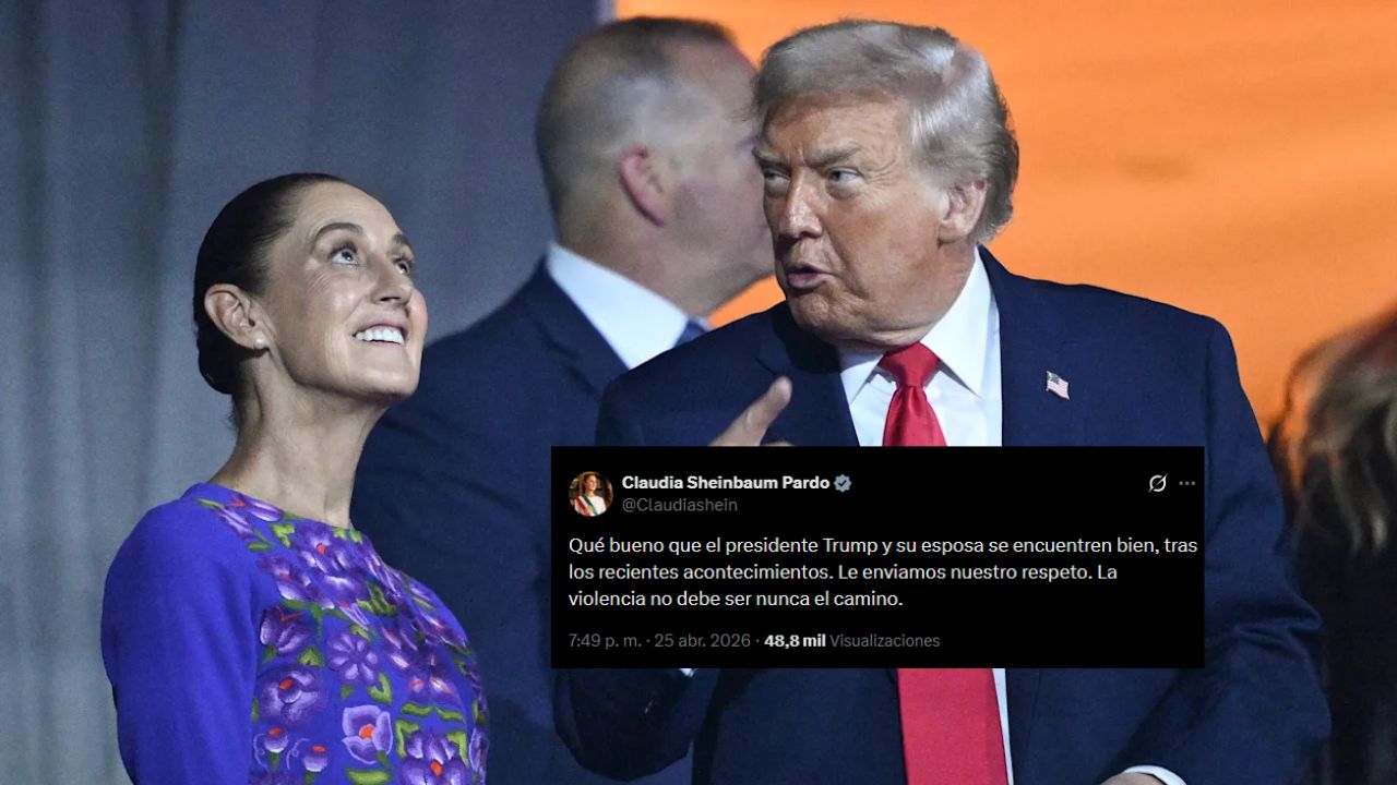 Claudia Sheinbaum manda mensaje por redes sociales a Donald Trump tras tiroteo