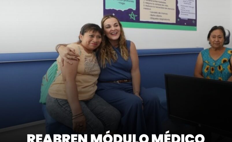 Reabren módulo médico tras 8 años y estrenan ludoteca en el sur de Mérida