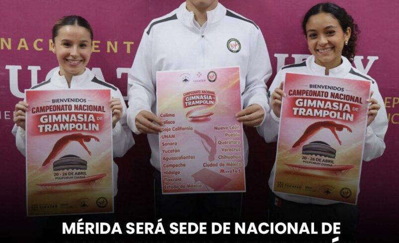 Mérida será sede de nacional de gimnasia de trampolín rumbo a Olimpiada