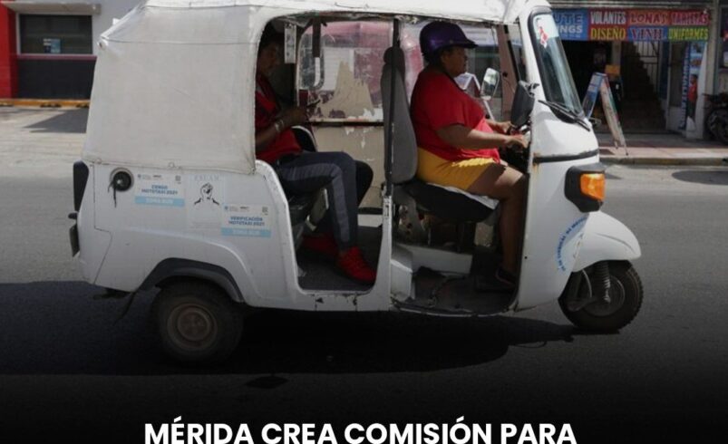 Mérida crea comisión para regular mototaxis por primera vez