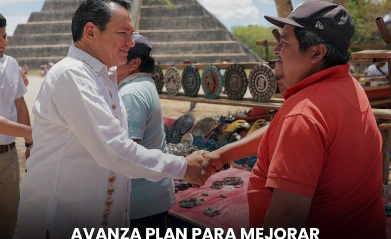 Avanza plan para mejorar comercio artesanal en Chichén Itzá