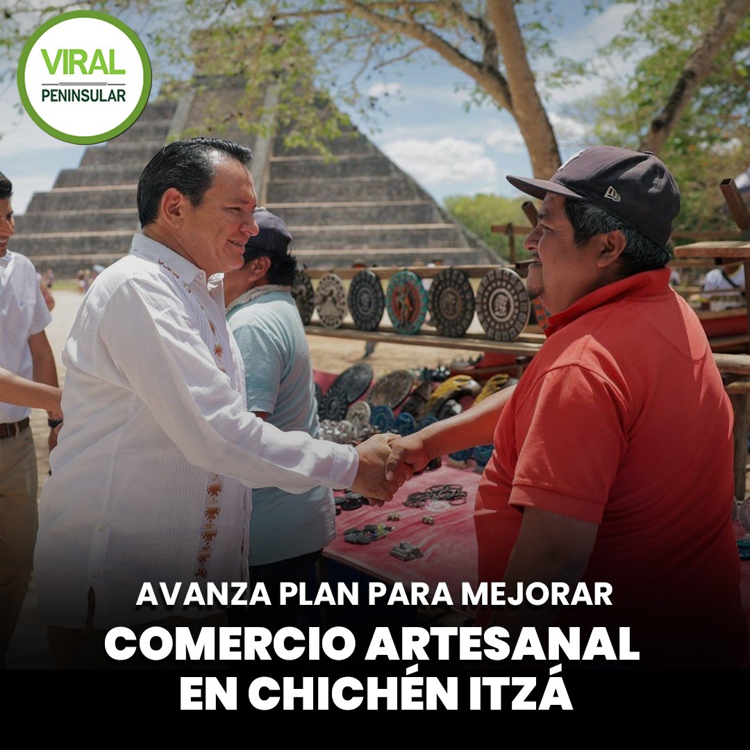 Avanza plan para mejorar comercio artesanal en Chichén Itzá