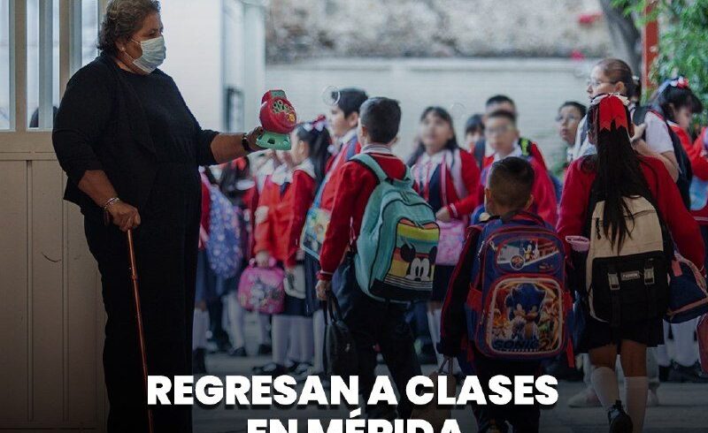 Regresan a clases en Mérida tras vacaciones; vuelve el movimiento en escuelas