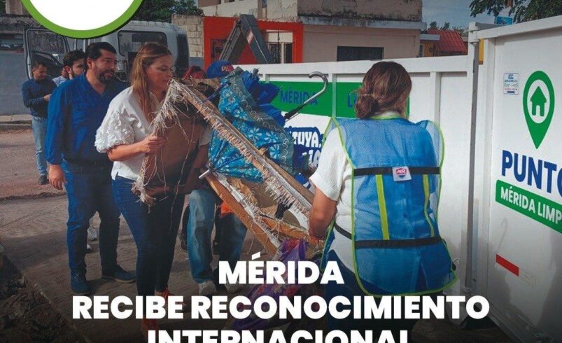 Mérida recibe reconocimiento internacional por programa de limpieza urbana