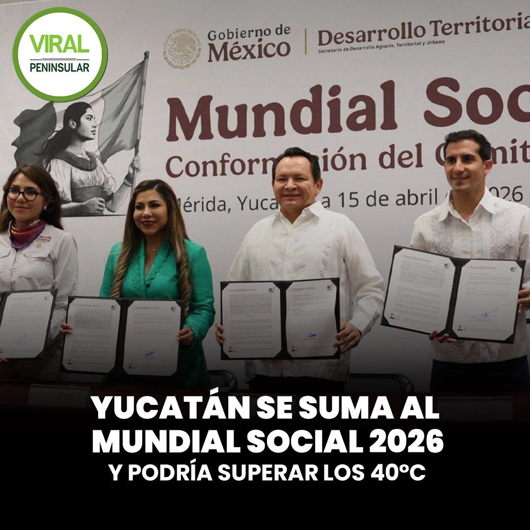 Yucatán se suma al Mundial Social 2026 con nuevas canchas deportivas