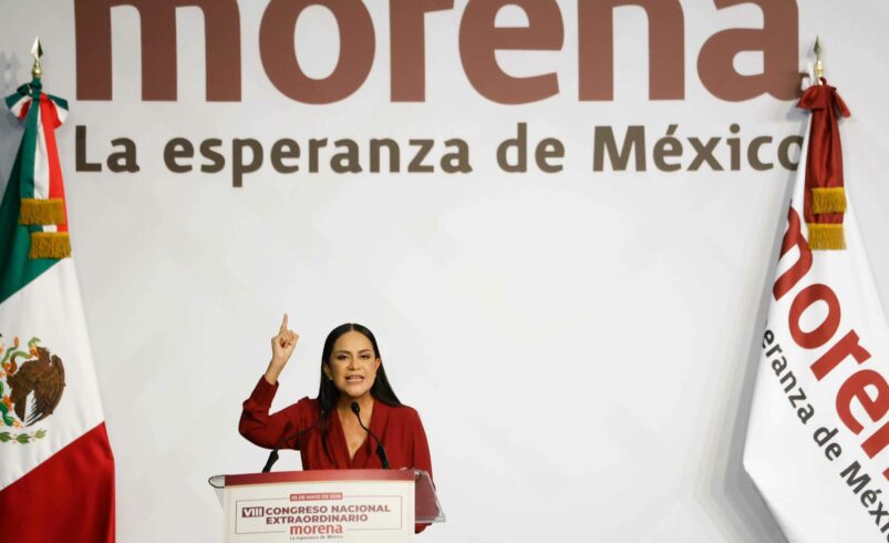 Ariadna Montiel asume la dirigencia nacional de Morena; asegura que no se permitirán actos de corrupción