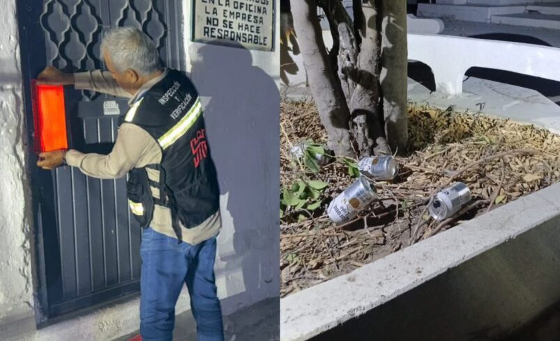 Clausuran panteón Torreón por consumo de alcohol en su interior; hay dos hombres detenidos