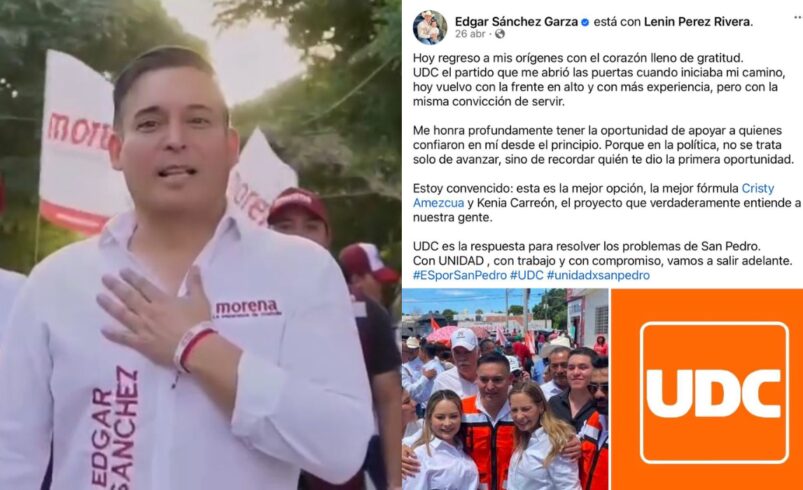 Desconocen a Édgar Sánchez como parte de la Alianza PRI-UDC; Morena miente: PRI