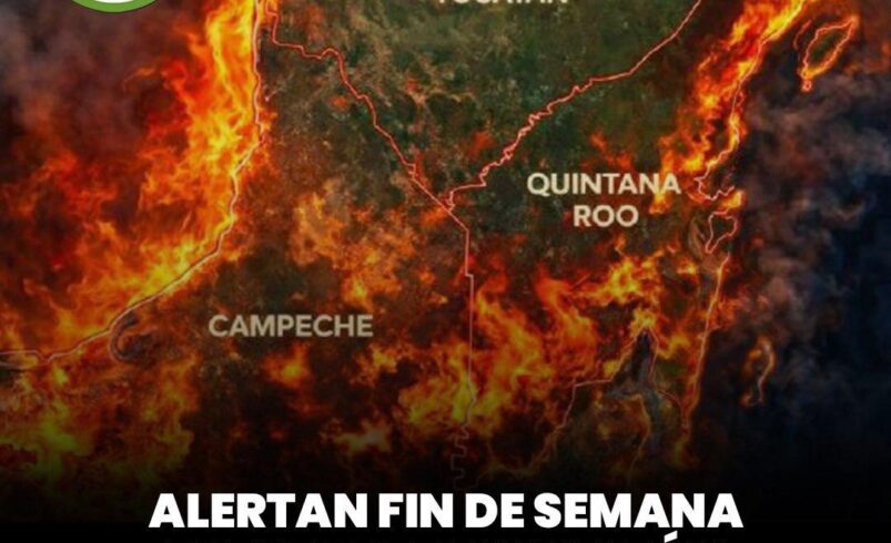 Alertan fin de semana extremo en Yucatán con sensación de hasta 48°C