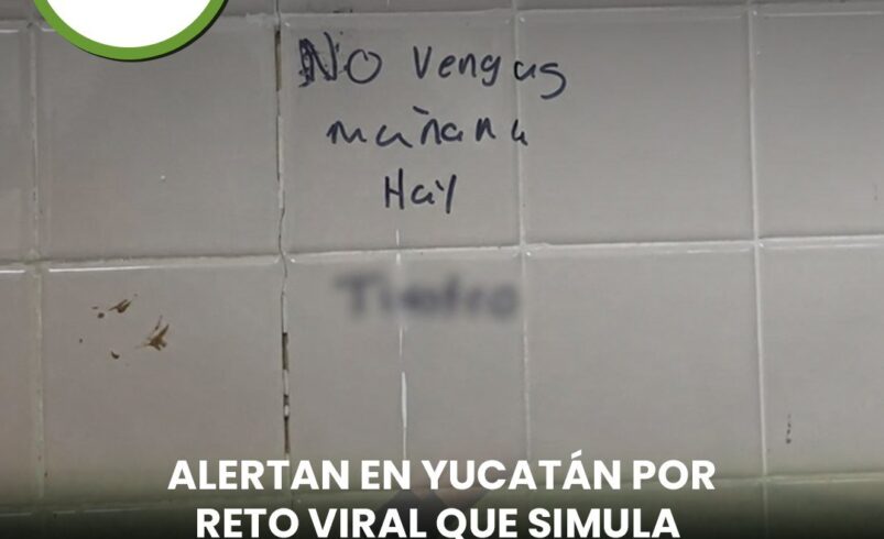 Alertan en Yucatán por reto viral que simula balaceras en escuelas