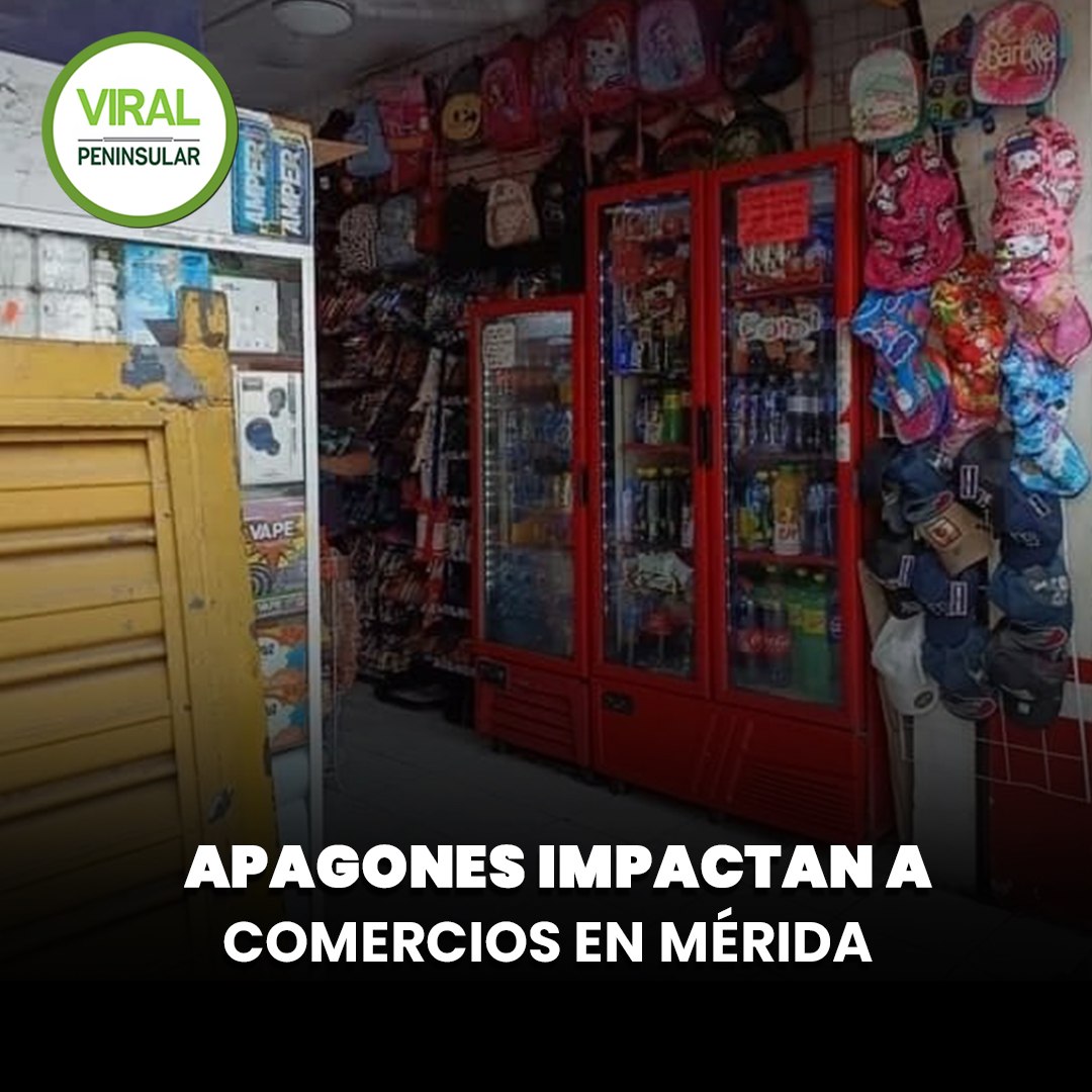 Apagones impactan a comercios en Mérida
