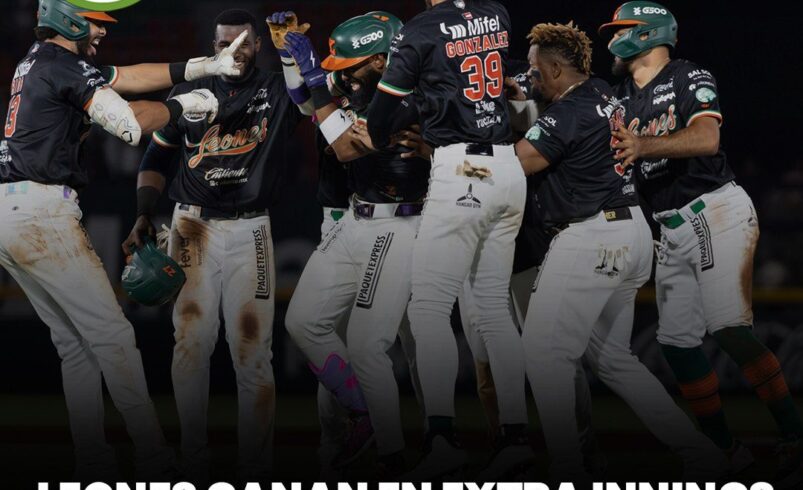 Leones ganan en extra innings con hit de Henry Ramos