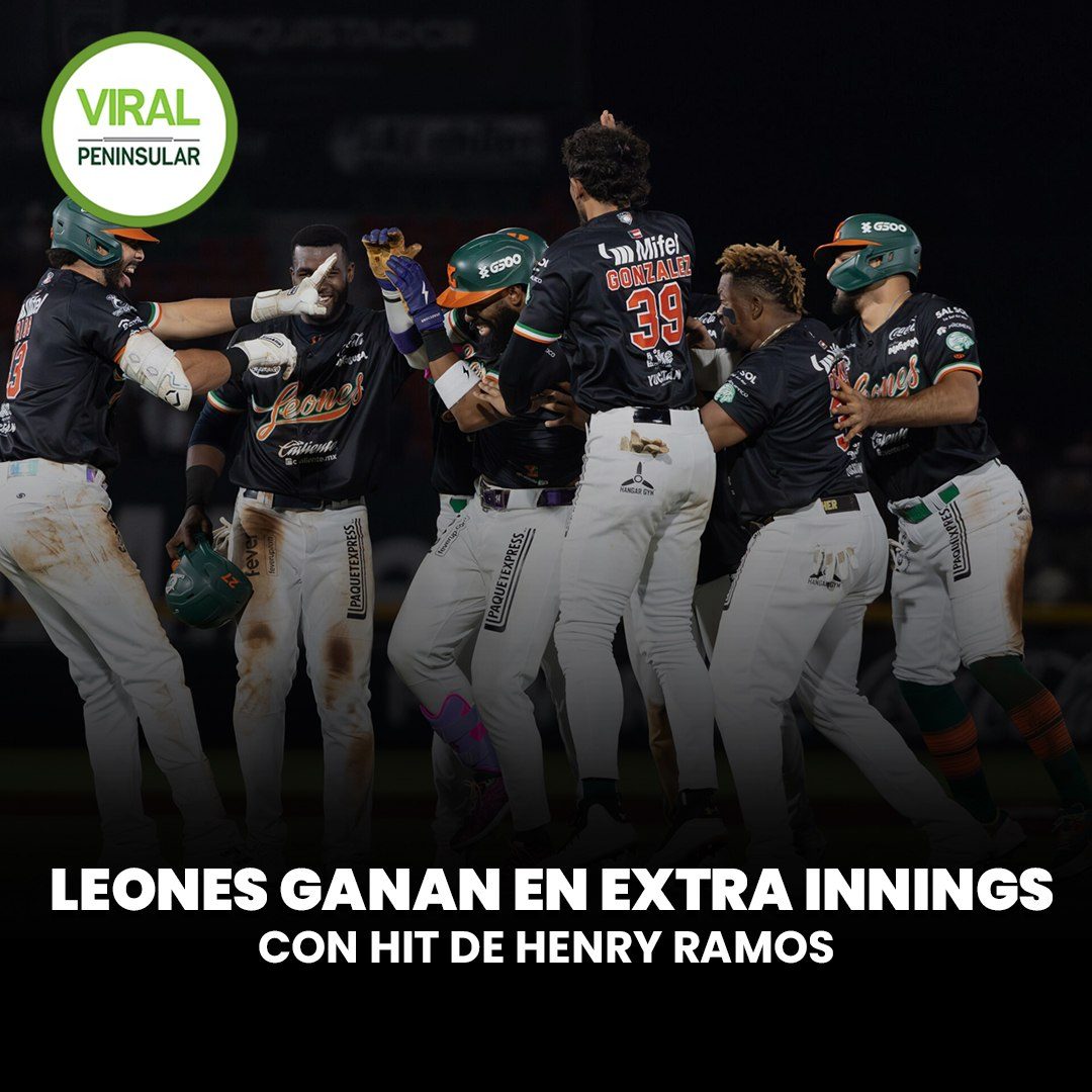 Leones ganan en extra innings con hit de Henry Ramos