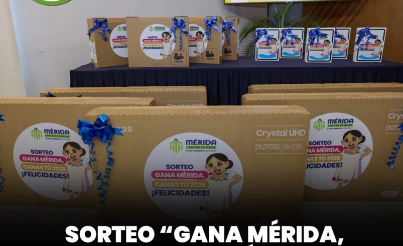 Sorteo “Gana Mérida, ganas tú” reparte premios a contribuyentes cumplidos