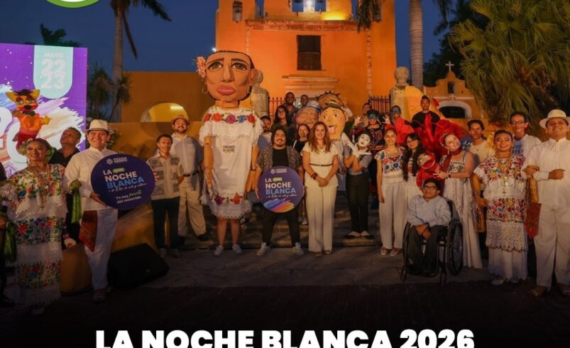 Mérida prepara La Noche Blanca 2026 con arte en toda la ciudad y show de Bacilos