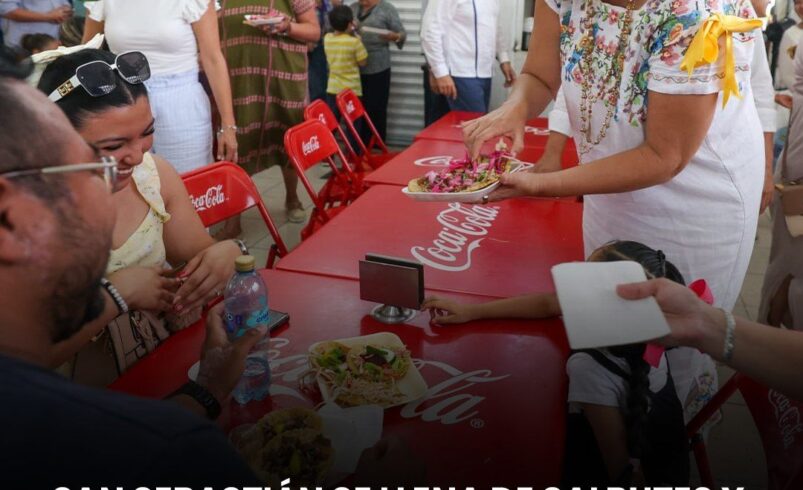 San Sebastián se llena de salbutes y sabor yucateco