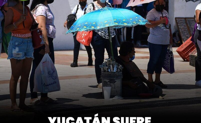 Yucatán sufre calor extremo y lluvias dispersas este jueves