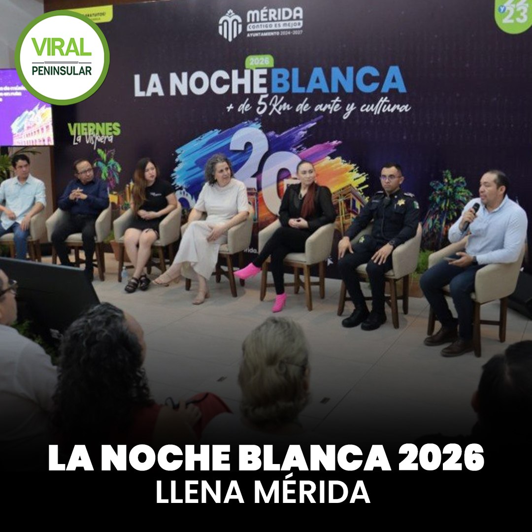 La Noche Blanca 2026 llena Mérida